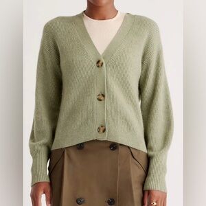 Quince Baby Alpaca-Wool Cropped Cardigan